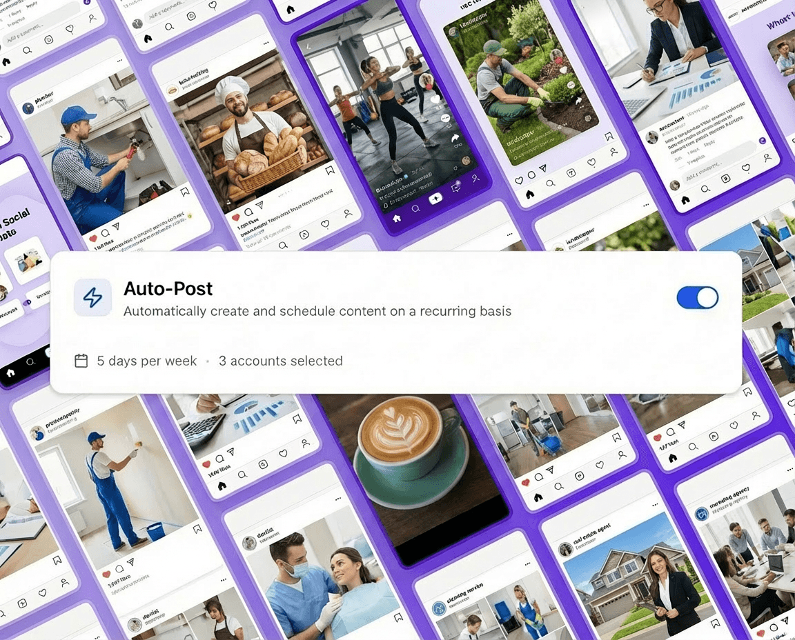 Autopost scheduling interface